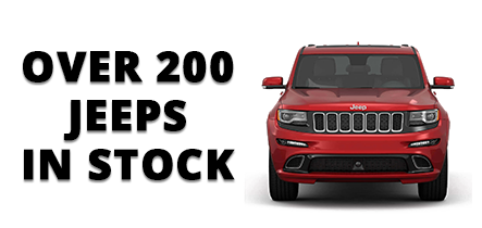 Over 200 jeeps in stock